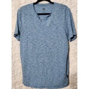 Rock & Republic Mens Spacedye Tshirt‎ Size M Heather Blue Preppy Casual